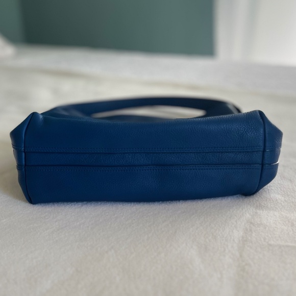 Fossil Hobo Pebble-Leather Handbag - Blue - Picture 4 of 7